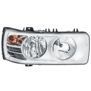 HELLA 1EJ 011 287-141 - Headlamp R (H1/H7/P21W, manual, with daytime running light, insert colour: chromium-plated, indicator co