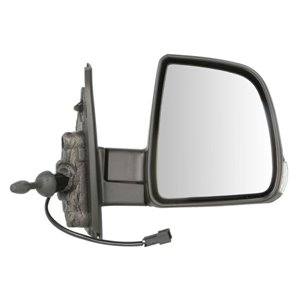 BLIC 5402-07-046364P - Side mirror R (mechanical, embossed, under-coated) fits: FIAT DOBLO II 02.10-09.14