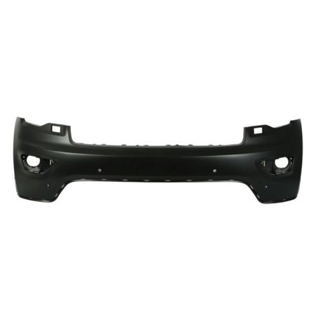 BLIC 5510-00-3207904P - Bumper (front, LAREDO/LIMITED/OVERLAND/TRAILHAWK, with headlamp washer holes, number of parking sensor h