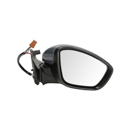 BLIC 5402-08-2002070P - Side mirror R (electric, embossed, with heating, chrome, under-coated, with temperature sensor) fits: PE