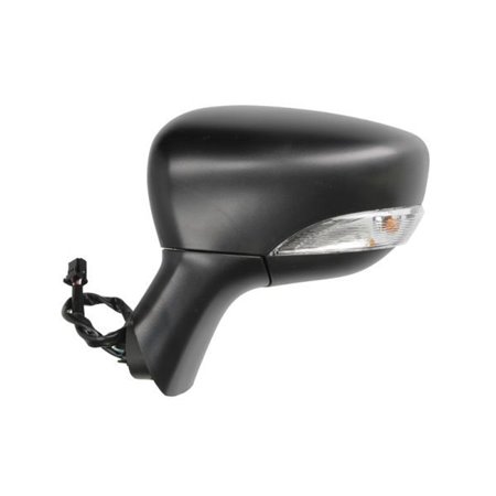 BLIC 5402-09-2002101P - Side mirror L (electric, aspherical, with heating, chrome) fits: RENAULT CAPTUR 06.13-12.19