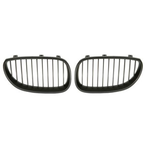 BLIC 6502-07-0066991KP - Front grille L/R front (set, M-PAKIET, black/black glossy) fits: BMW 5 E60, E61 07.03-12.10