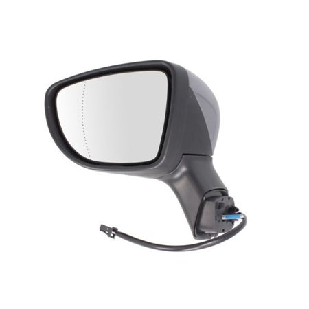 BLIC 5402-09-2002103P - Side mirror L (electric, aspherical, with heating, chrome, under-coated) fits: RENAULT CAPTUR 06.13-12.1