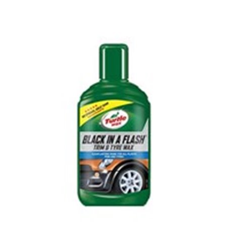 Exterior plastic shine by Turtle Wax, Black In a Flash, 300 mL. Preparation for the renovation of plastics and plastic component