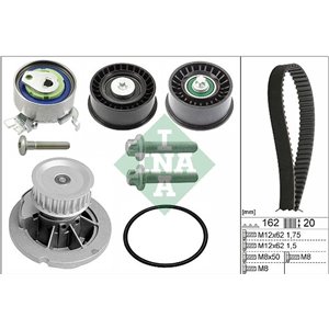 INA 530 0441 30 - Timing set (belt + pulley + water pump) fits: CHEVROLET CHEVY; OPEL ASTRA G, ASTRA G CLASSIC, COMBO TOUR, COMB