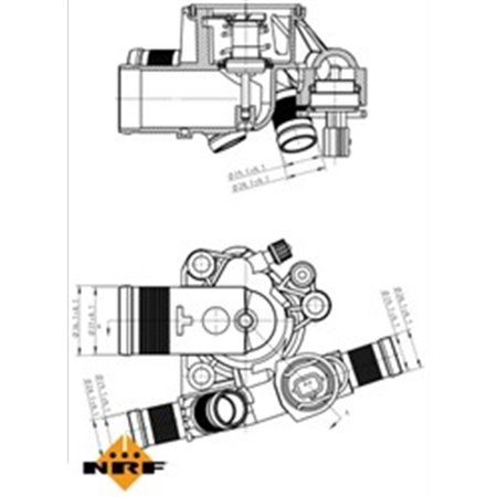 725051 Thermostat, coolant NRF