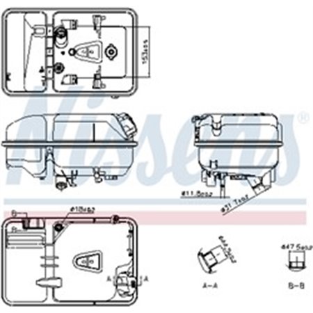 996074 Expansion Tank, coolant NISSENS