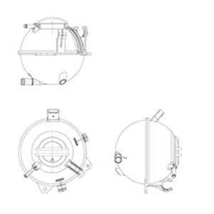 NRF 454082 - Coolant expansion tank fits: AUDI A3, Q3, TT; SEAT ALHAMBRA, ALTEA, ALTEA XL, LEON, TOLEDO III; SKODA OCTAVIA II, R