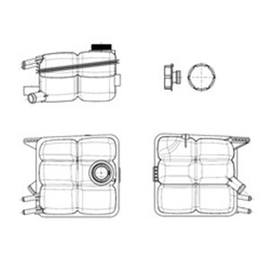 NRF 454015 - Coolant expansion tank (with plug) fits: FORD FOCUS C-MAX, FOCUS II, KUGA I 10.03-11.12