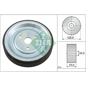 INA 532 0912 10 - Water pump pulley fits: DS DS 3, DS 4, DS 4 II, DS 5, DS 7, DS 9; BMW 1 (F20), 1 (F21), 3 (F31); CITROEN BERLI