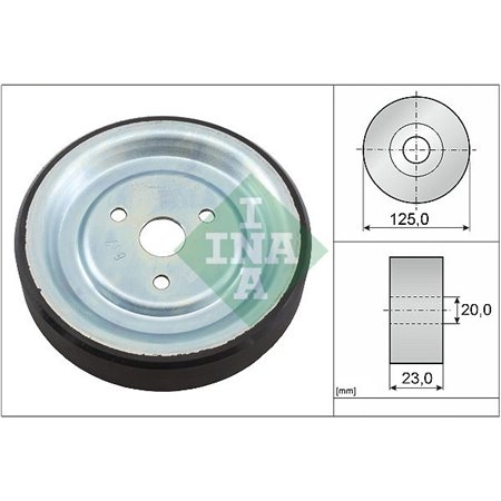 INA 532 0912 10 - Water pump pulley fits: DS DS 3, DS 4, DS 4 II, DS 5, DS 7, DS 9 BMW 1 (F20), 1 (F21), 3 (F31) CITROEN BERLI