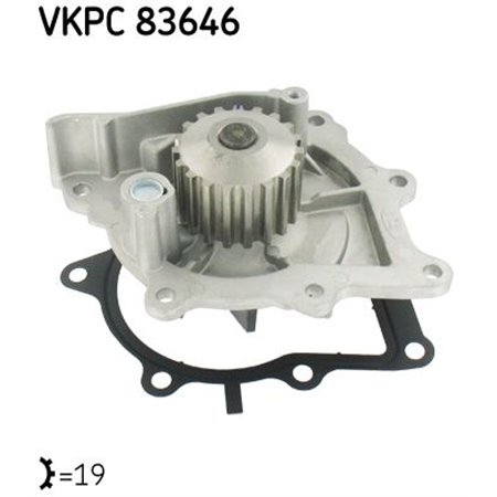 VKPC 83646 Vesipumppu, moottorin jäähdytys SKF