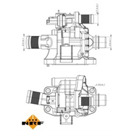 725039 Thermostat, coolant NRF