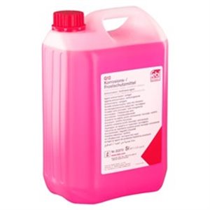FEBI 22272 - Antifreeze/coolant fluids and concentrates (coolant type G12) (5L, 1:1=-35°C), silicate free, red, norm: VW TL 774 
