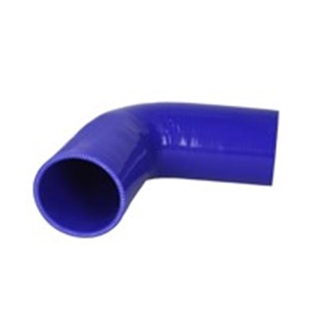 THERMOTEC SE76-150X150 - Kylsystem silikonbåge 76x150 mm, vinkel: 90° (färg blå, 200/-40°C, rivtryck: 0,8 MPa