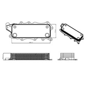 NRF 31319 - Oil cooler fits: MERCEDES C (CL203), C T-MODEL (S203), C T-MODEL (S204), C (W203), C (W204), CLC (CL203), CLK (A209)