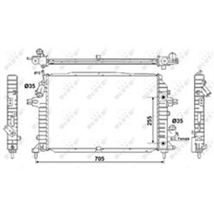 NRF 53082 Mootori radiaator sobib: OPEL ZAFIRA B, ZAFIRA B/MINIVAN 1.7D/1.9