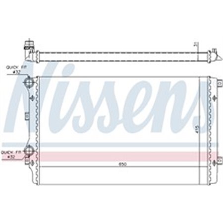 65280A Radiaator,mootorijahutus NISSENS