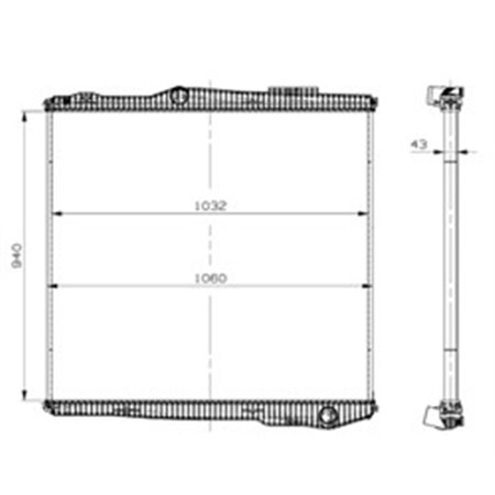 509895 Radiator, engine cooling NRF