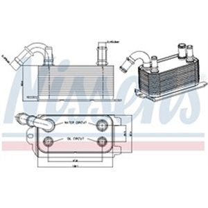 NISSENS 90661 - Oil cooler fits  VOLVO S6 - Top1autovaruosad