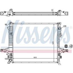 65613A Radiator, engine cooling NISSENS - Top1autovaruosad