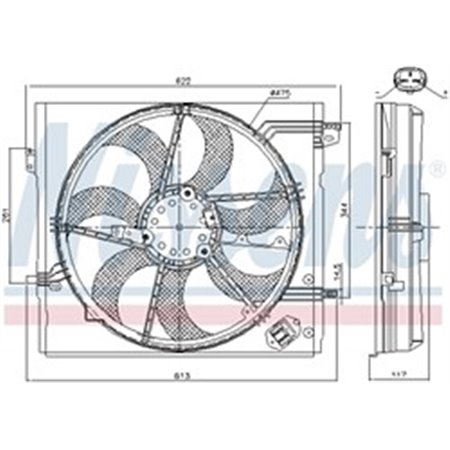 85935 Fan, engine cooling NISSENS