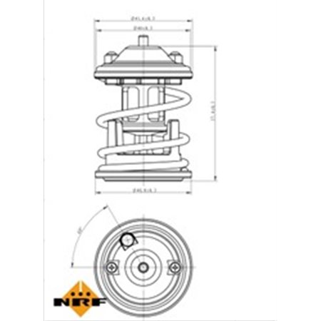 725219 Термостат, охлаждающая жидкость NRF