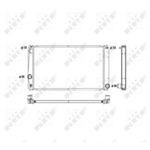 NRF 53589 Mootori radiaator sobib: TOYOTA RAV 4 III, RAV 4 IV 2.0/2.4/2.5 1