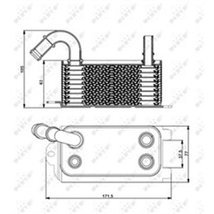 31192 Oil Cooler, automatic transmission NRF - Top1autovaruosad