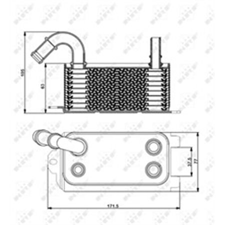 31192 Oil Cooler, automatic transmission NRF