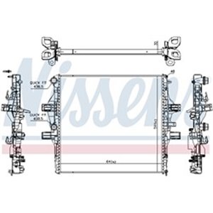 NIS 61989 Mootori radiaator (Manuaalne) sobib: IVECO DAILY CITYS, DAILY LIN