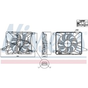 850017 Fan, engine cooling NISSENS - Top1autovaruosad