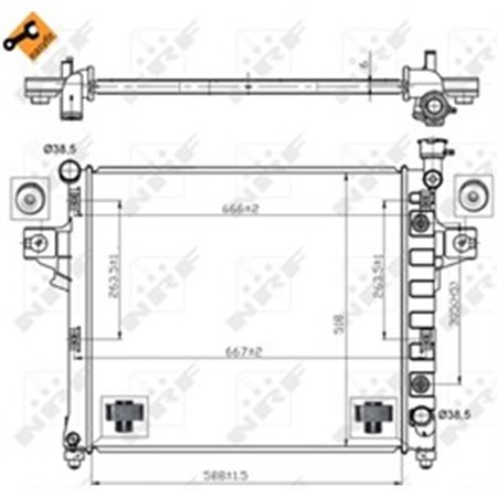 53031 Radiator, engine cooling NRF