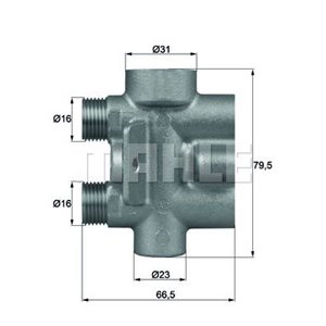 TO 9 75 Thermostat, oil cooling MAHLE - Top1autovaruosad