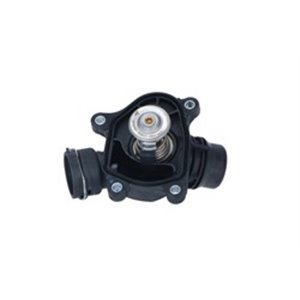 NRF 725041 - Cooling system thermostat (88°C, in housing) fits: BMW 1 (E87), 3 (E46), 3 (E90), 3 (E91), 3 (E92), 3 (E93), 5 (E60