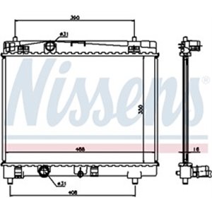 64671A Kylare, motorkylning NISSENS - Top1autovaruosad