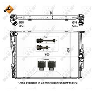 56129 Radiator, engine cooling NRF - Top1autovaruosad