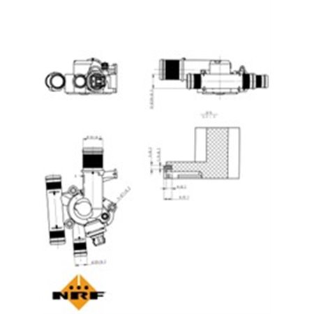 725011 Термостат, охлаждающая жидкость NRF