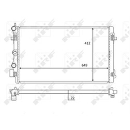 59056 Radiaator,mootorijahutus NRF