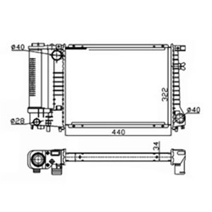 53426A Radiaator,mootorijahutus NRF - Top1autovaruosad