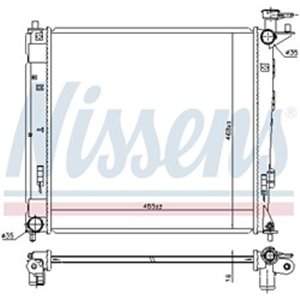 NIS 675019 Mootori radiaator (Manuaalne, koos esimeste sobivate elementidega