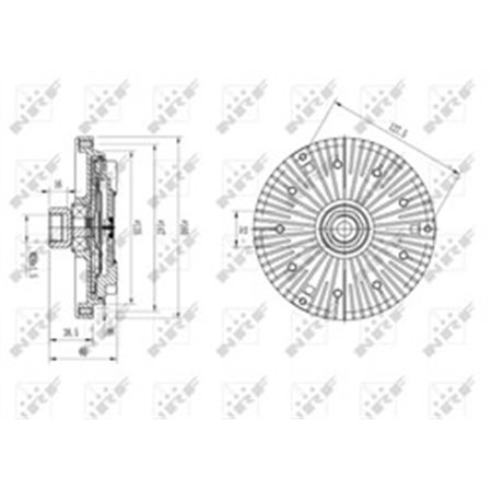 49589 Sidur, radiaatoriventilaator NRF