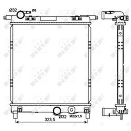 53101 Radiator, engine cooling NRF