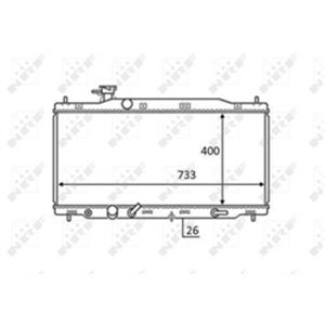 NRF 58456 - Engine radiator fits: HONDA CR-V III 2.0 10.06-06.12