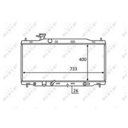 58456 Radiaator,mootorijahutus NRF