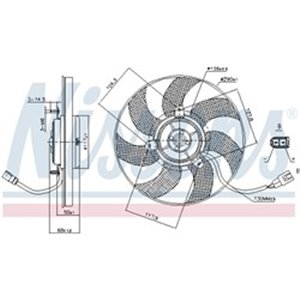 NISSENS 85680 - Radiator fan fits: AUDI A1, A3, TT; SEAT ALTEA, ALTEA XL, IBIZA IV, IBIZA IV SC, IBIZA IV ST, LEON, TOLEDO III; 