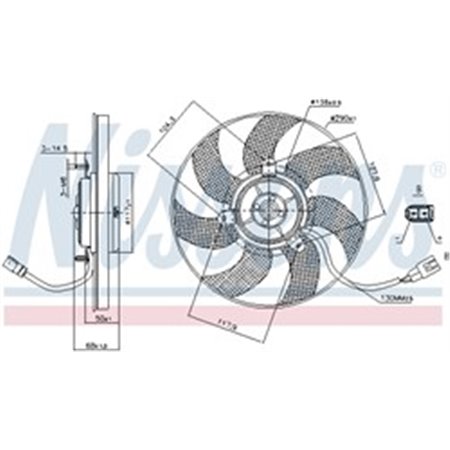 85680 Ventilaator,mootorijahutus NISSENS