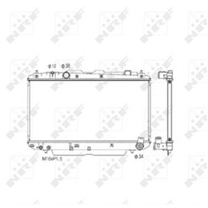 NRF 53572 Mootori radiaator (Manuaalne) sobib: TOYOTA RAV 4 II 2.0D 05.01 1