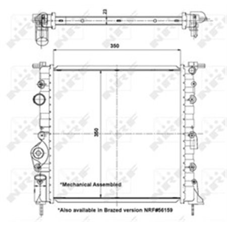 58196 Radiaator,mootorijahutus NRF