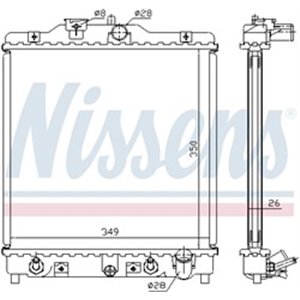 633081 Kylare, motorkylning NISSENS - Top1autovaruosad